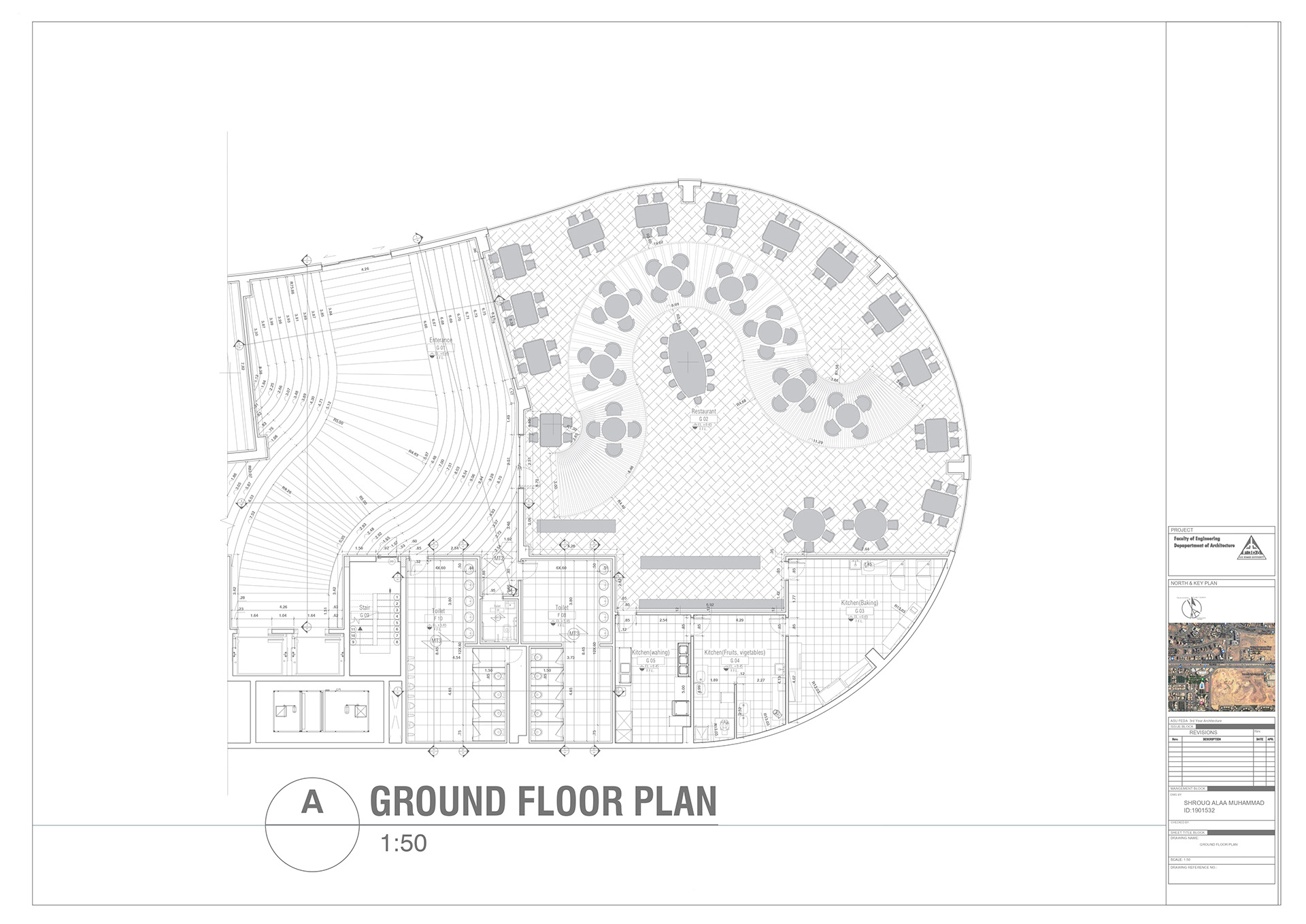 Strip Mall 执行图纸丨Ain Shams 大学工程学院建筑系-20