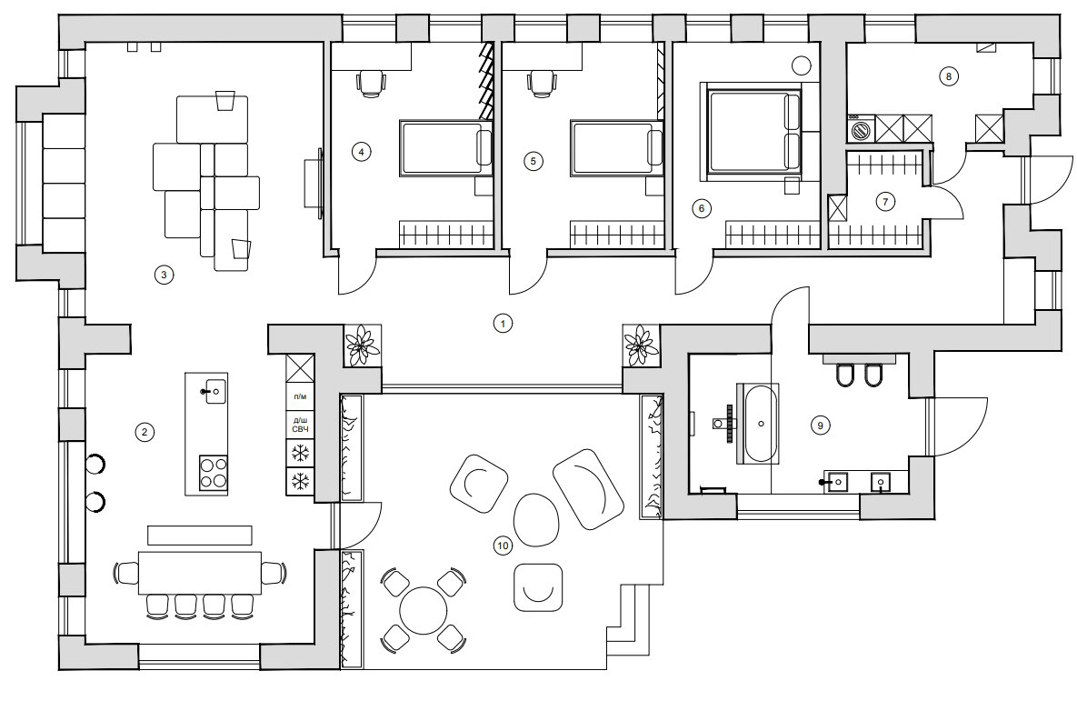 莫斯科 210㎡简约风住宅设计丨俄罗斯莫斯科-20