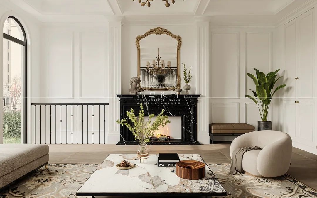 世园大公馆现代美式联排别墅丨中国西安丨青马别墅设计-10