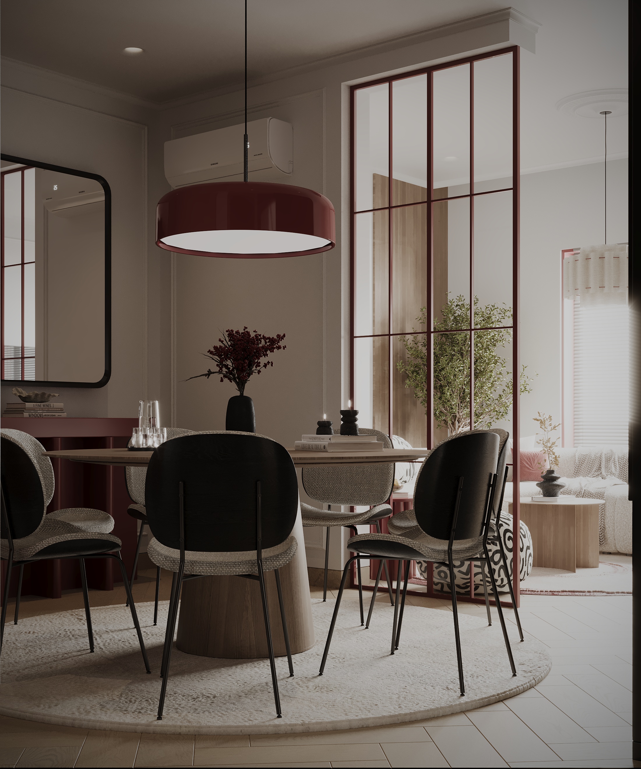 COZY LIVING AND DINING ROOM WITH ENTRANCE-28