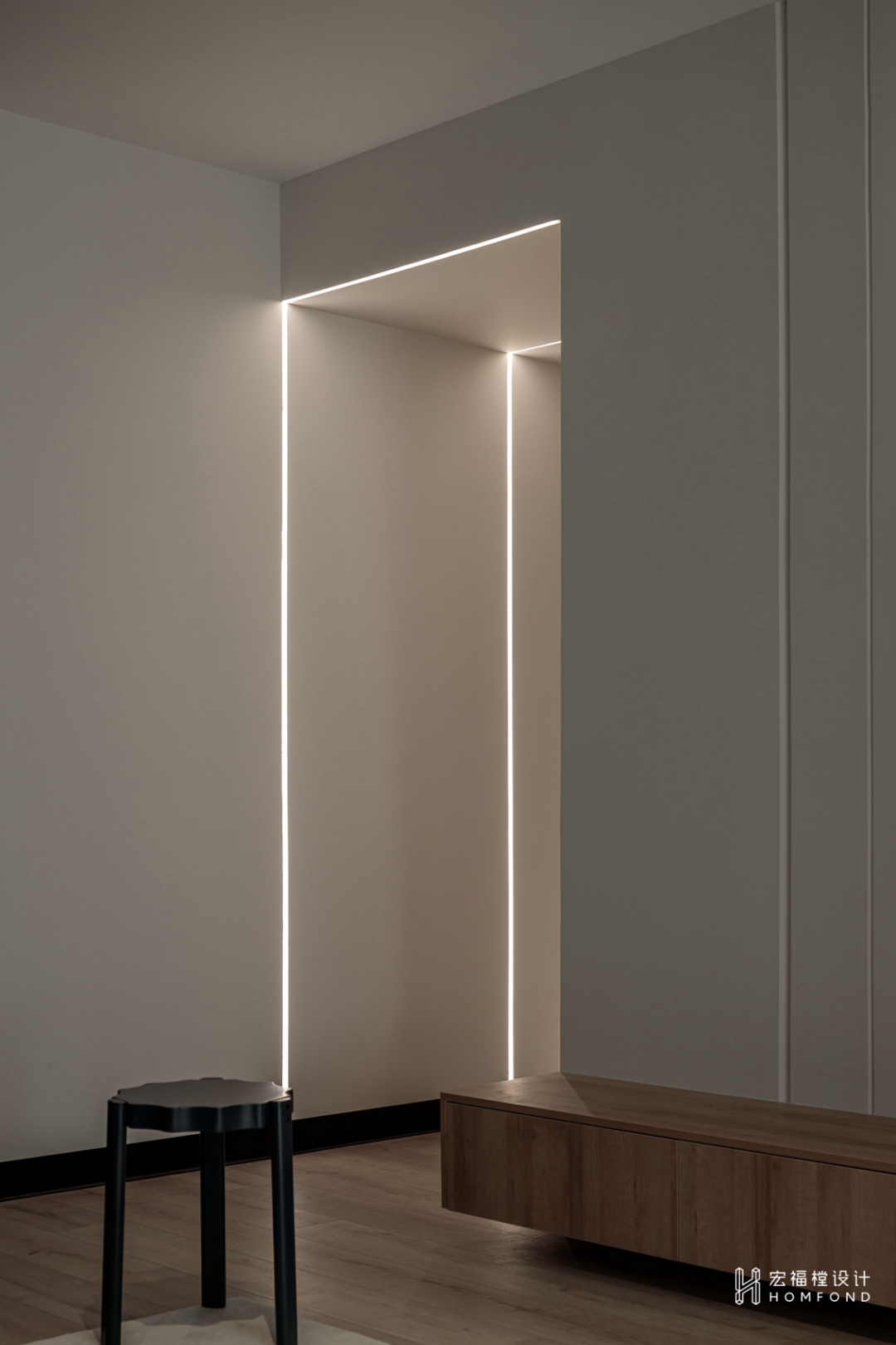 静谧黑+趣味橙，宁静自然的纯洁空间 | 宏福樘设计-25