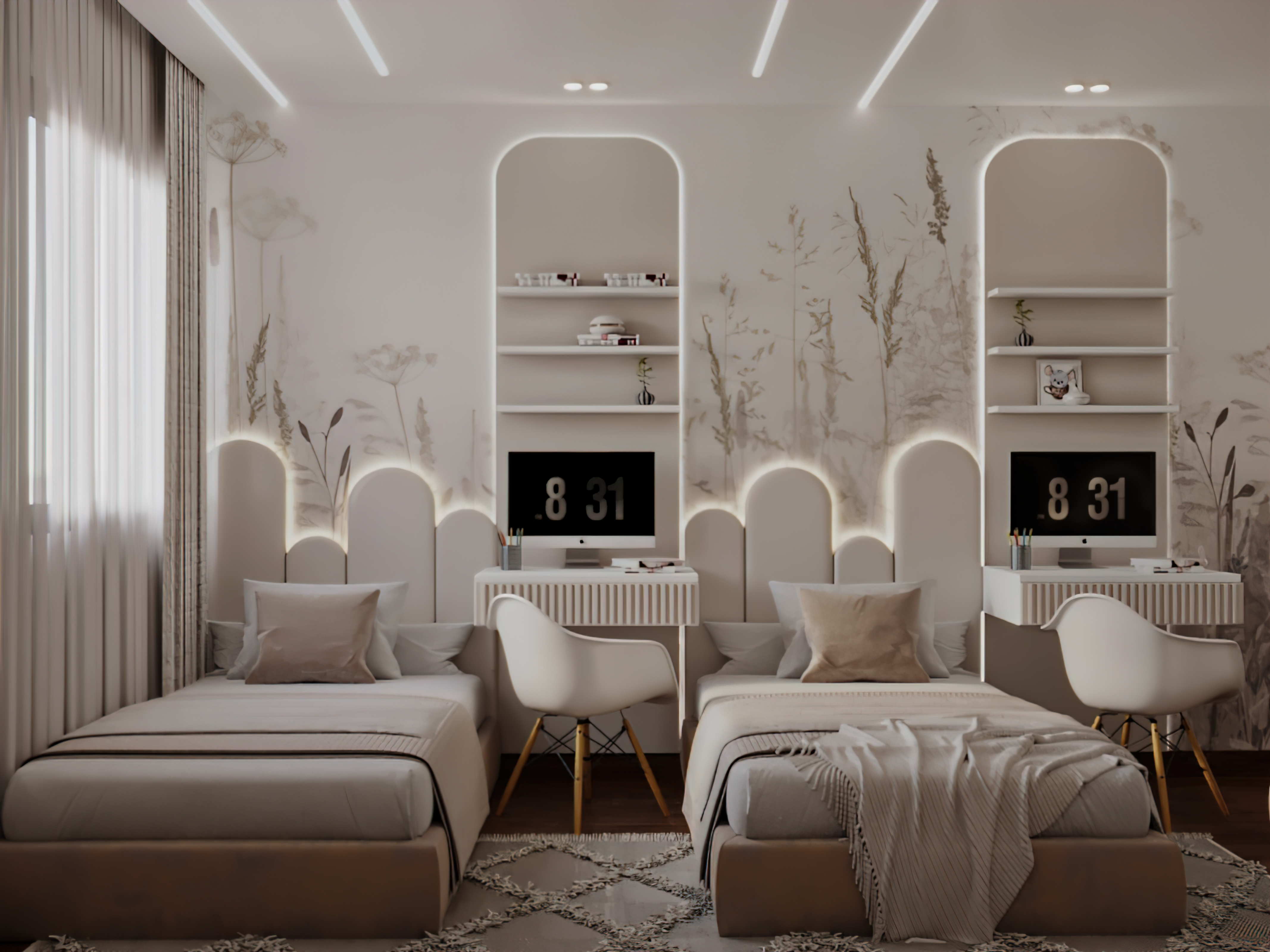 Triple Bedroom for girls-0