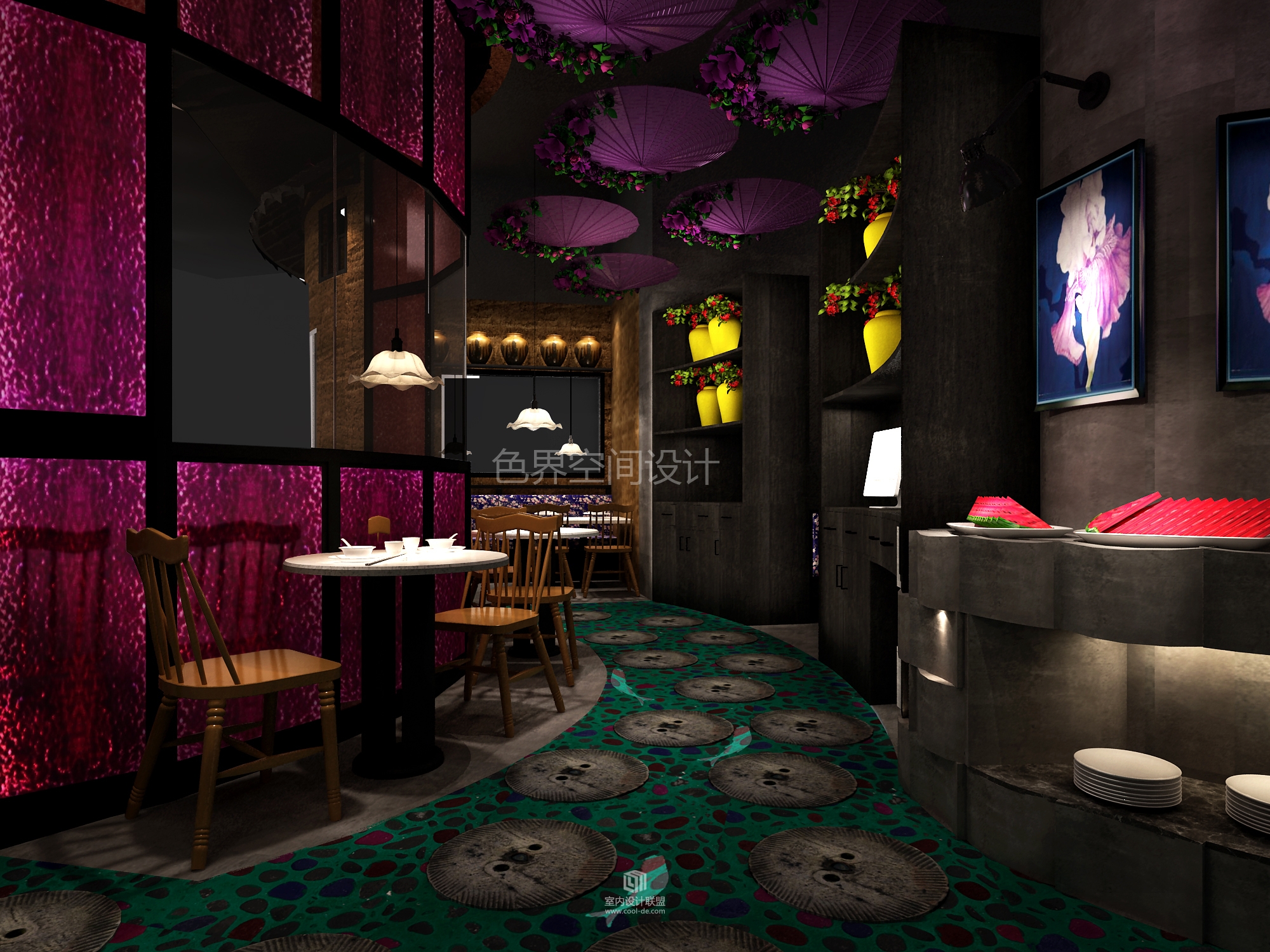 惠州客二代印象汇店餐厅设计--色界空间设计-14