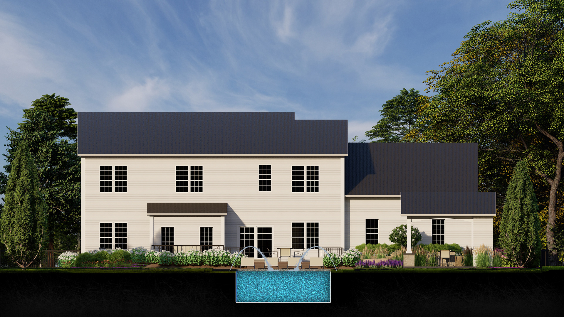 Pine Residence Landscape Visualization - Update-14