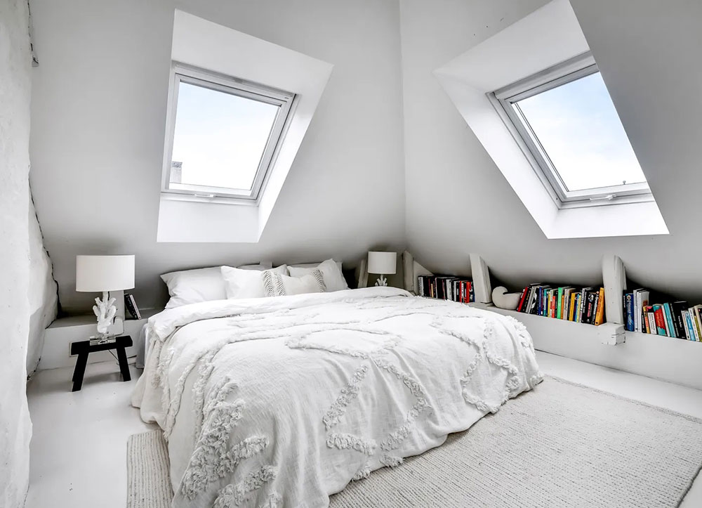 斯德哥尔摩 72 平米公寓，螺旋楼梯与玻璃隔间的完美结合-24