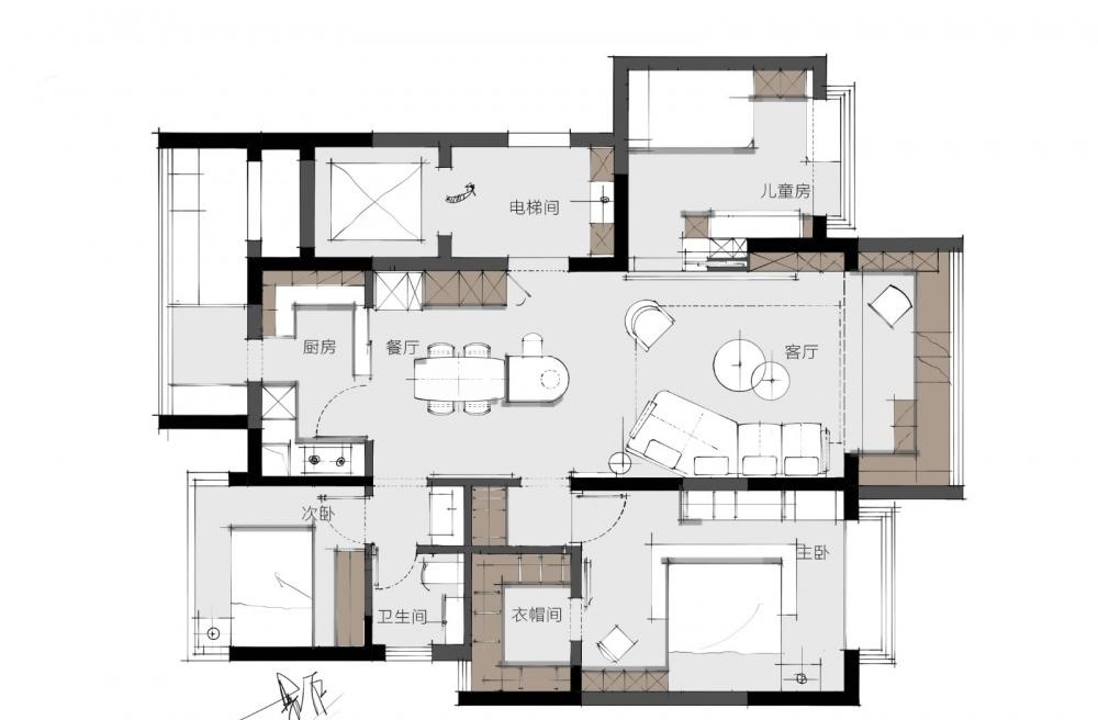 绿色调的温馨家居设计-0