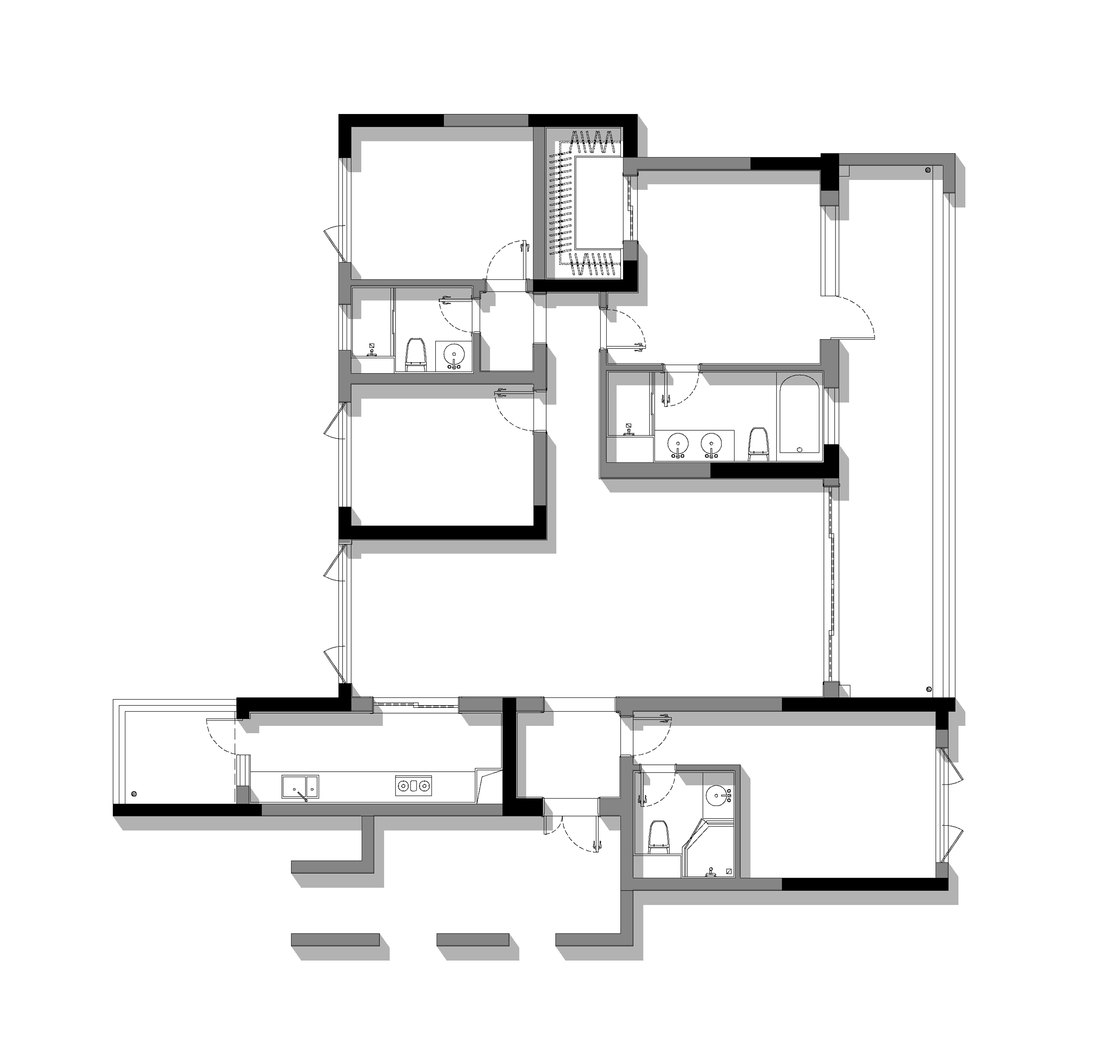 《东风入律》成都172㎡精装改造丨中国成都丨宏福樘设计-41