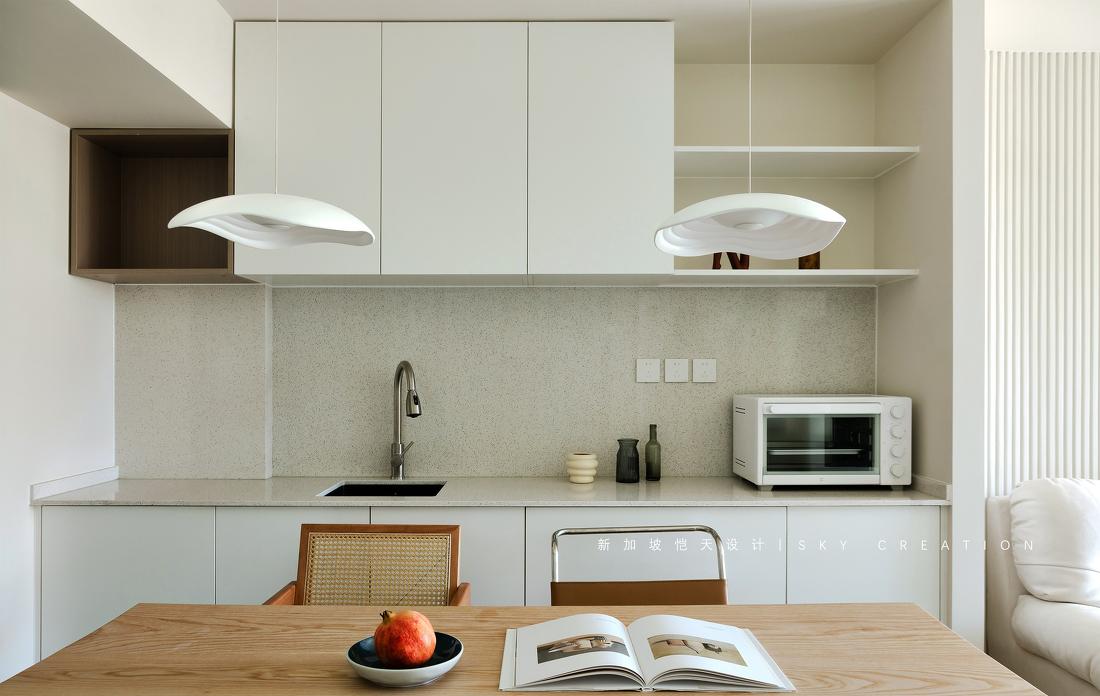 奶油系简约风独居女孩治愈系小家改造-47