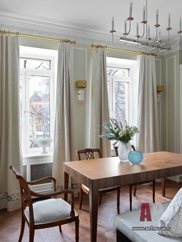 莫斯科彼得罗夫斯基林荫道经典风格三居室公寓设计丨俄罗斯莫斯科-17