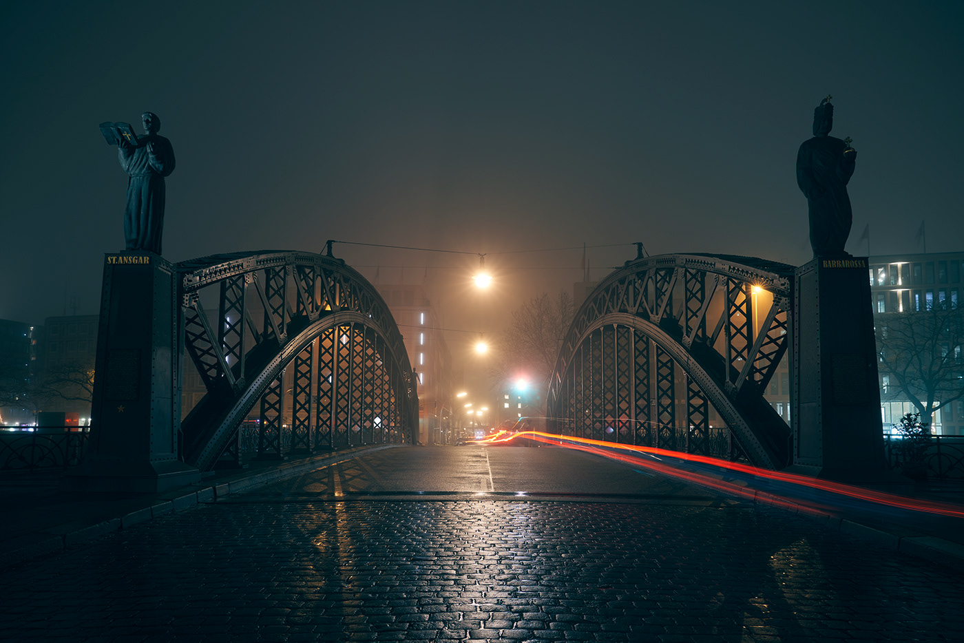 德国汉堡夜间光影建筑设计-6