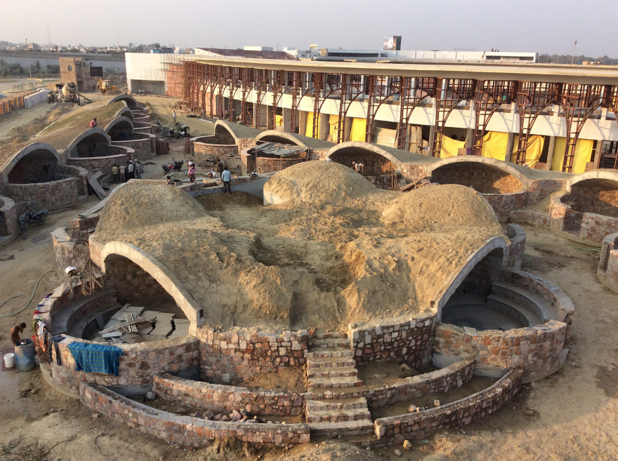 印度红拱螺旋城市市集-Avadh Shilpgram / Archohm Consults-80