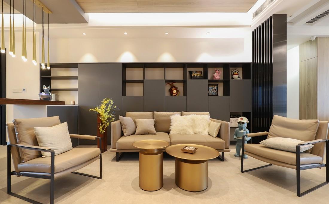 广州轻奢北欧风大户型设计,多元素空间利用-14