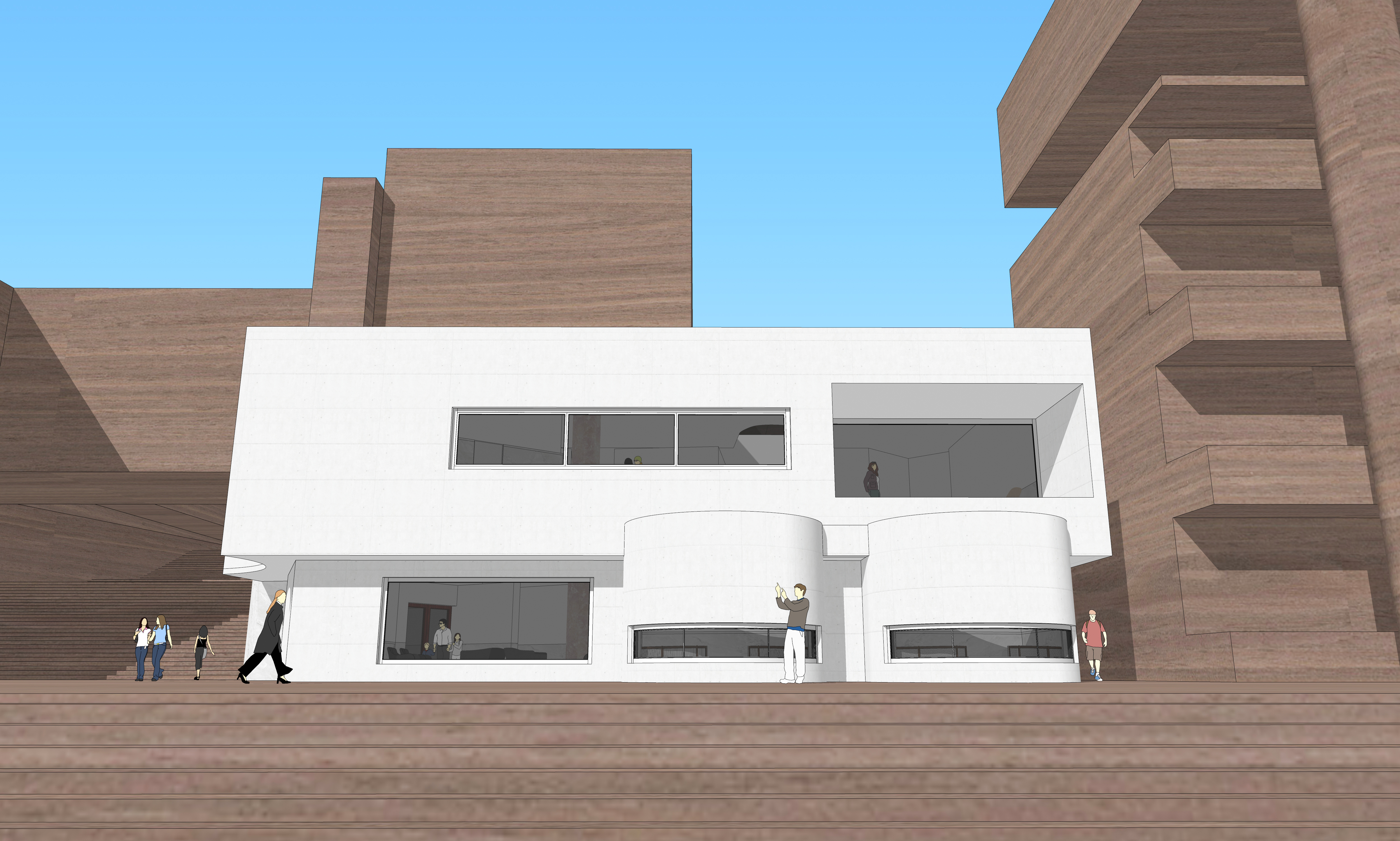 美术培训画室接待厅设计-1