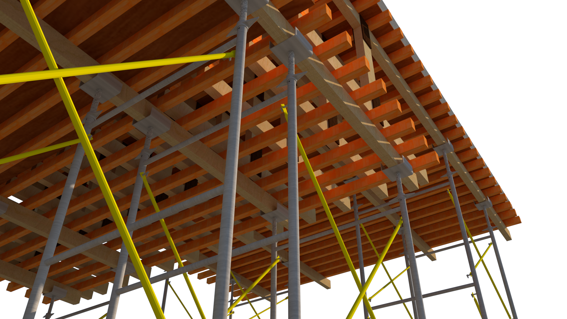 Falsework Acrow V-shore Frame and LVL Main & secondary-11