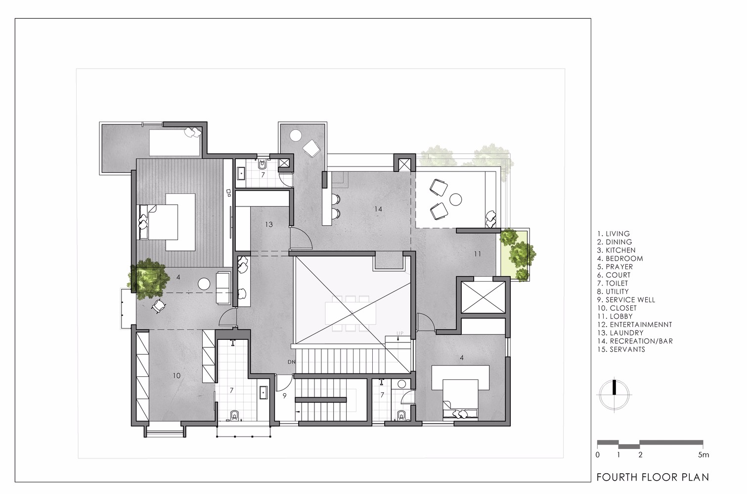 Spacefiction Studio 隐私与公开空间的“度”：Never-Apart-ment 住宅-68