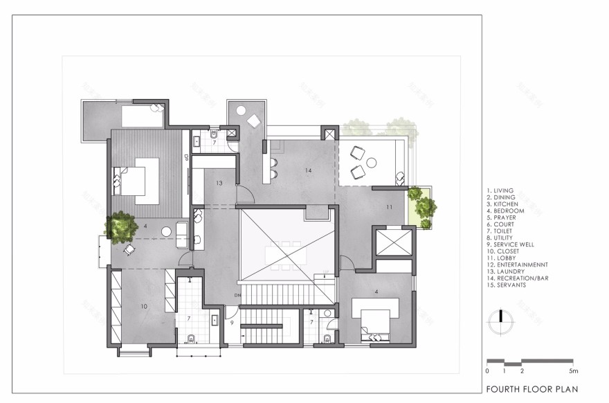 Spacefiction Studio 隐私与公开空间的“度”:Never-Apart-ment 住宅-68
