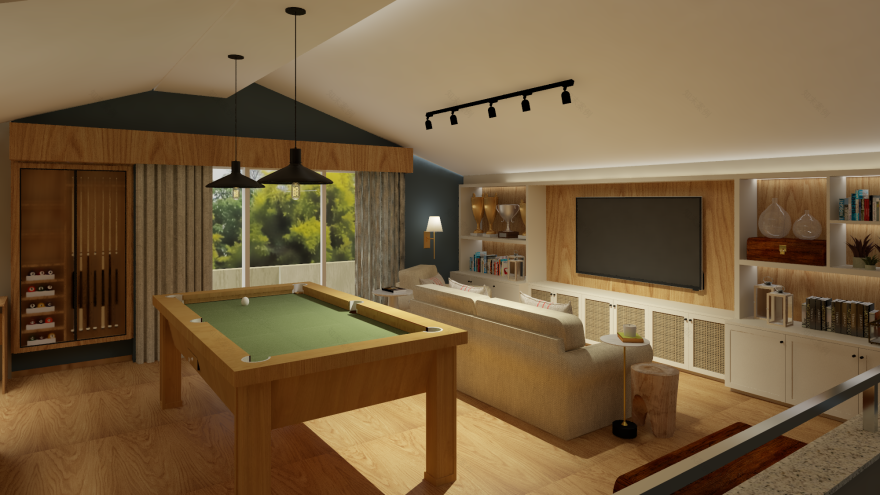 家庭活动室室内设计丨巴西丨Isabela Loureiro Arquitetura-0