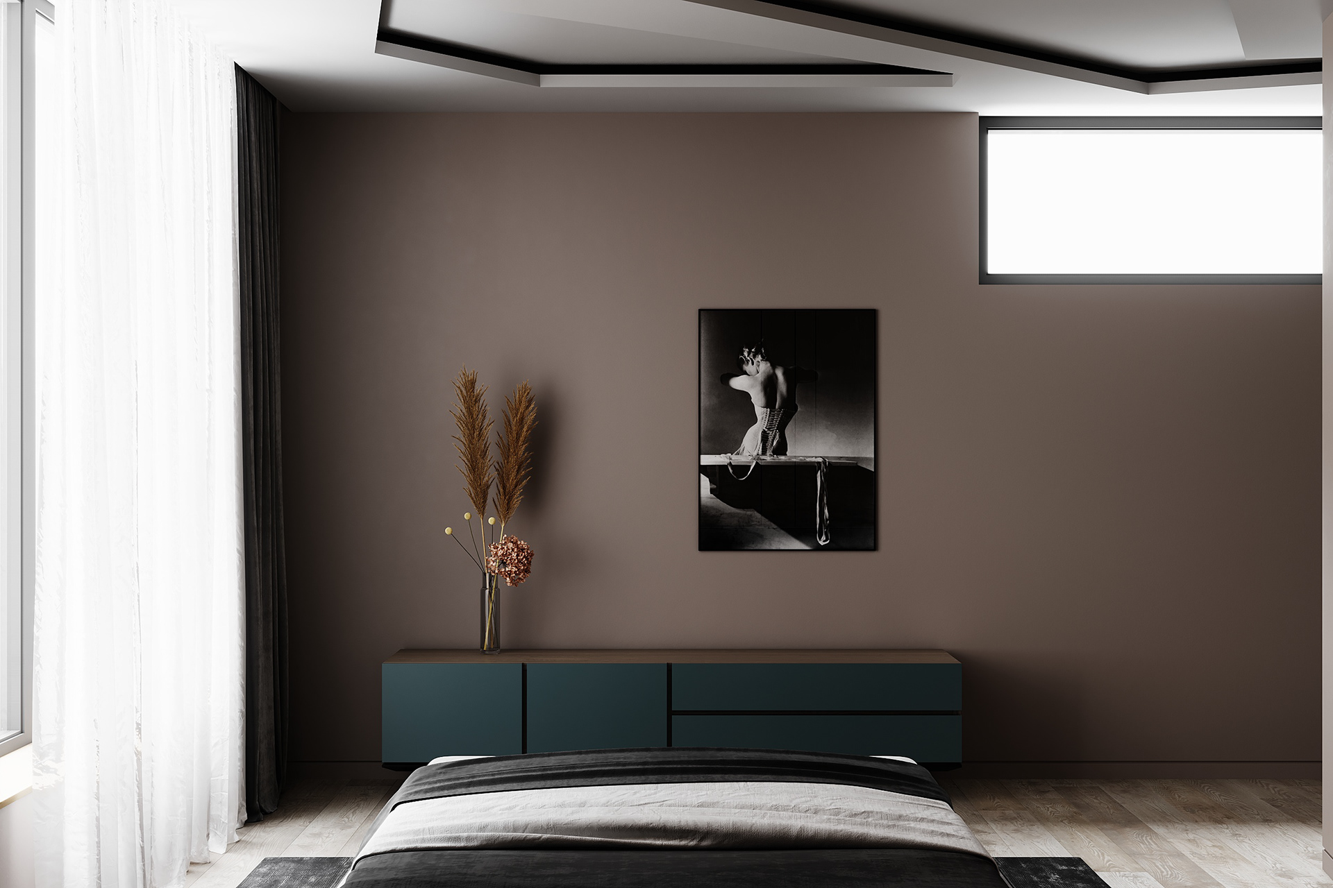 minimalist bedroom Vladyslava Torhonska-6