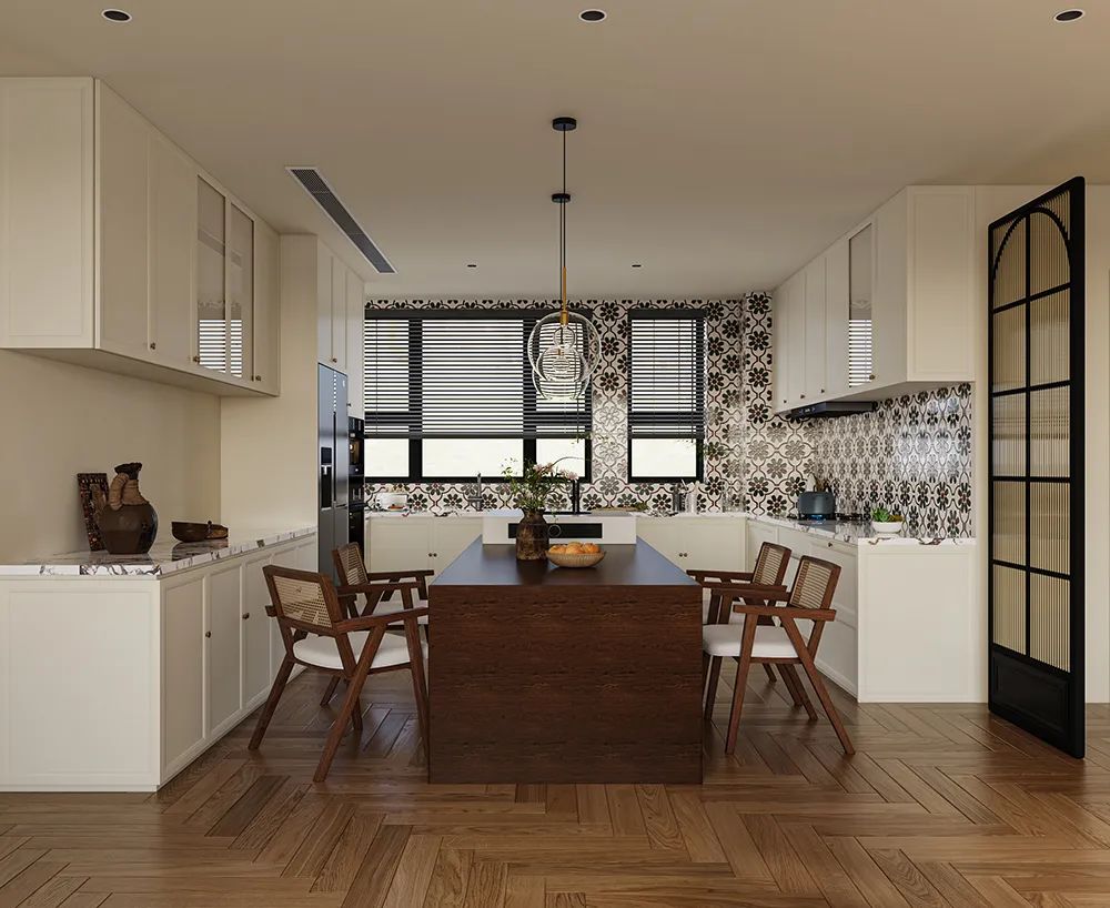 潞鼎庄园138㎡中古风案例 | 复古与现代的完美融合-12