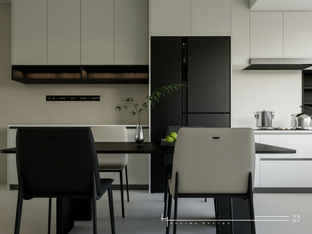 新作 · 万松花园96平 · 黑白构序,极简留白丨水木设计-35