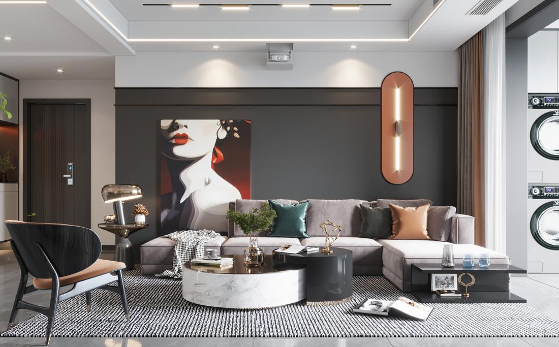 琉璃轻色 · 现代简约丨云端点墨设计-4