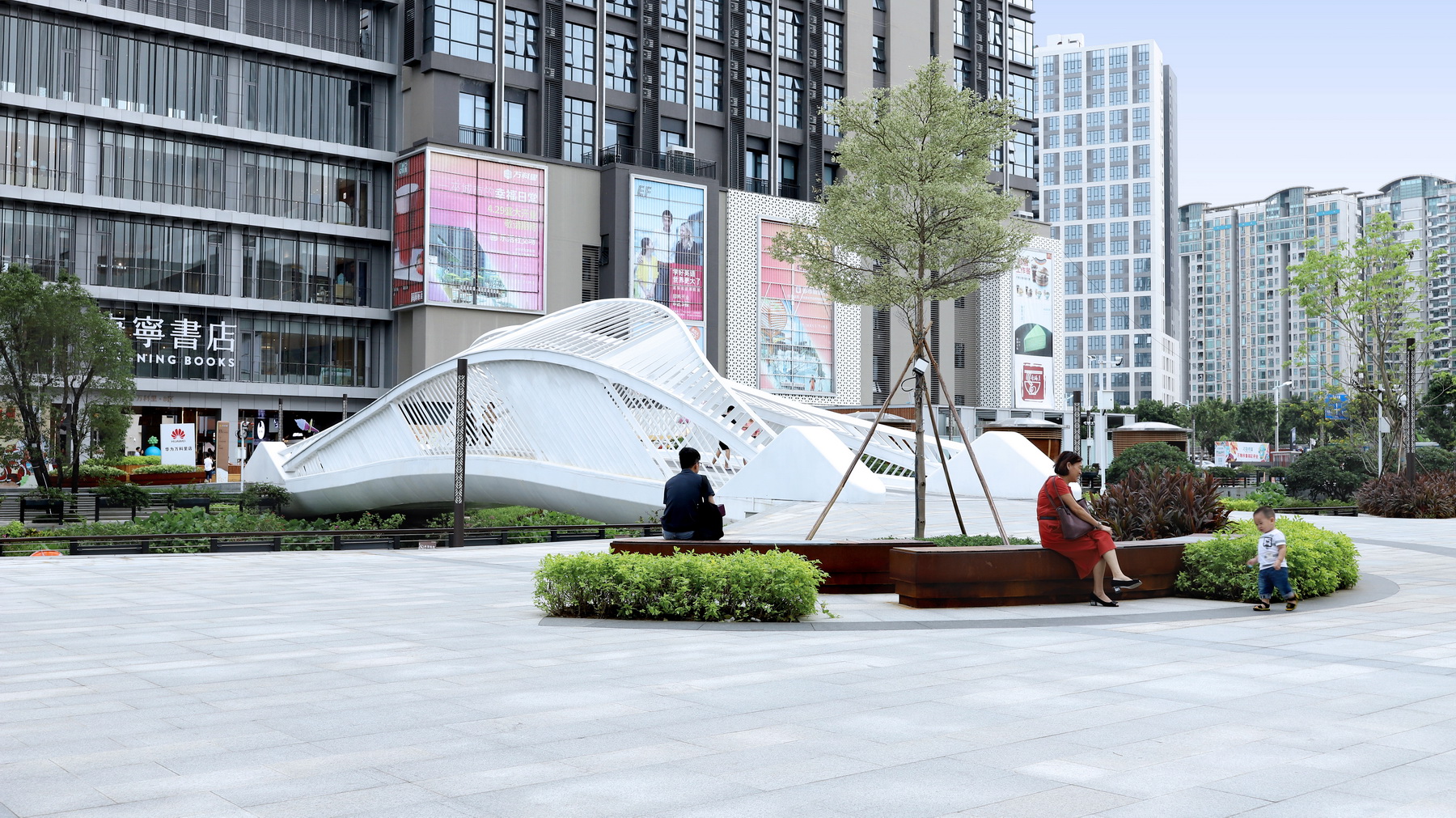  黑白灰建筑空间摄影丨基盛万科中央公园-虹之桥 摄影作品 丨中国广东-6