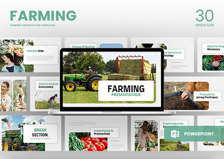 农业演示模板-2