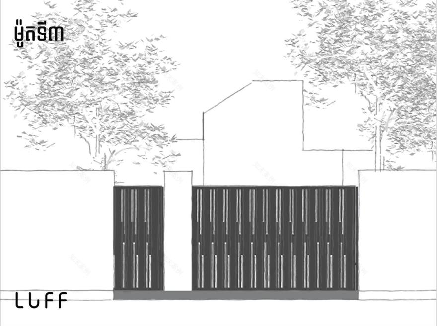 现代大门丨柬埔寨金边市丨Luff Studio-7