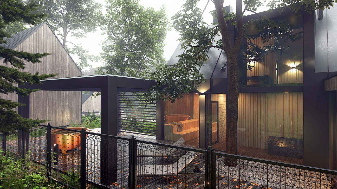 俄罗斯木 SPA 度假别墅，自然与现代的完美融合-13