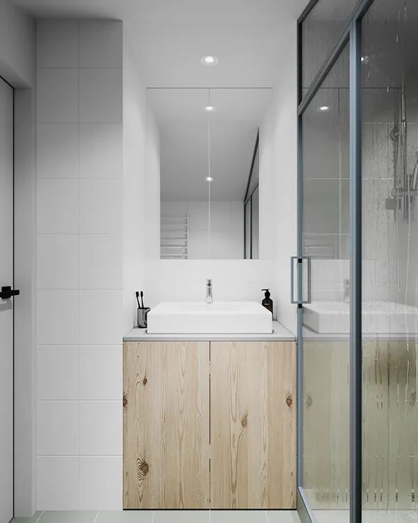 30㎡一居室公寓，高颜值多功能空间设计-18