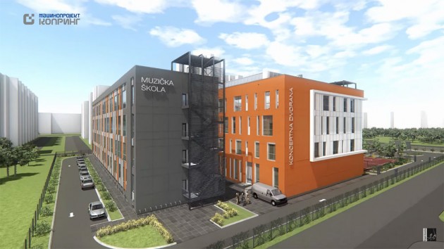 诺维萨德伊西多尔·巴伊奇音乐芭蕾舞中学建设项目丨Mašinoprojekt Kopring-16