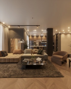 Living Room & Kitchen