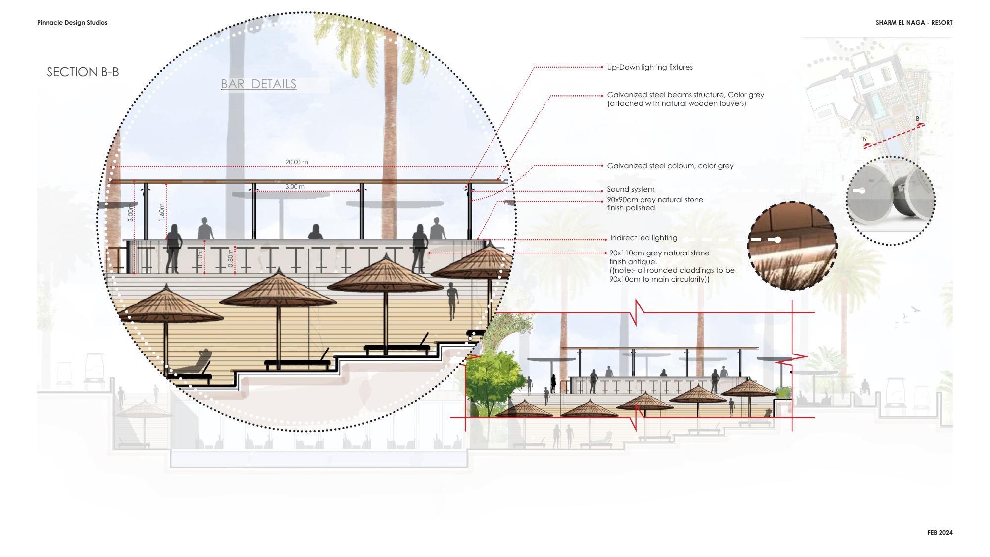 豪华酒店景观概念设计丨埃及丨Pinnacle Design Studio-41