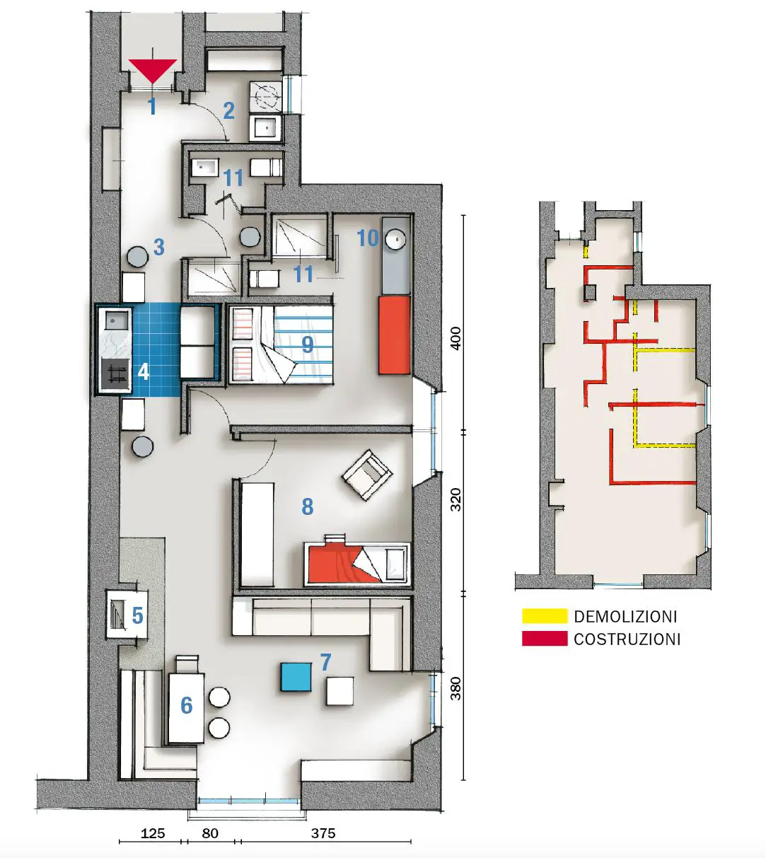 色彩斑斓的意大利海滨度假公寓-12