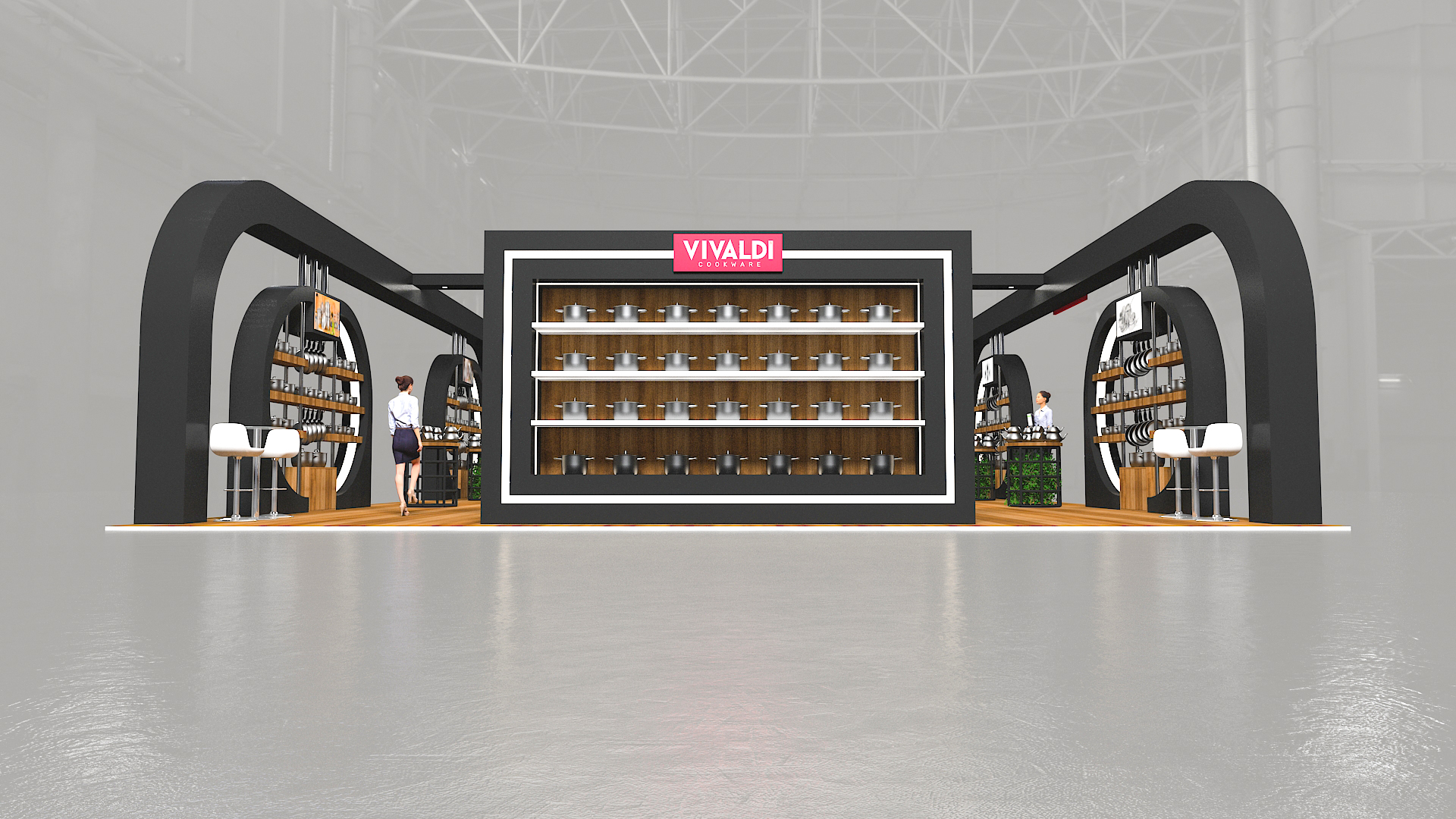 GORGEL STAINLESS STELL BOOTH DESIGN-1