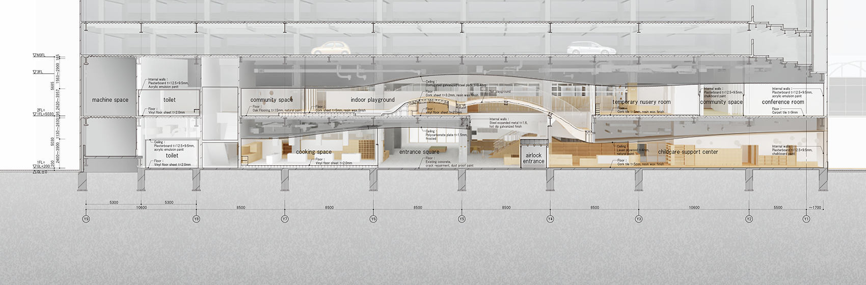Kitakami 儿童健康保障综合设施丨日本岩手丨UtA,Unemori teco Associates-44