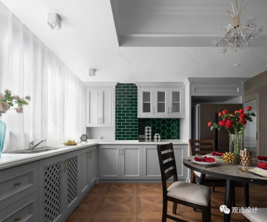 湖南长沙 158㎡复古美式家居,浪漫艺术与生活的交融-52