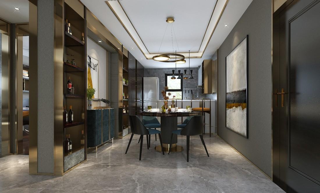 轻奢餐厅设计展现现代风格魅力-3