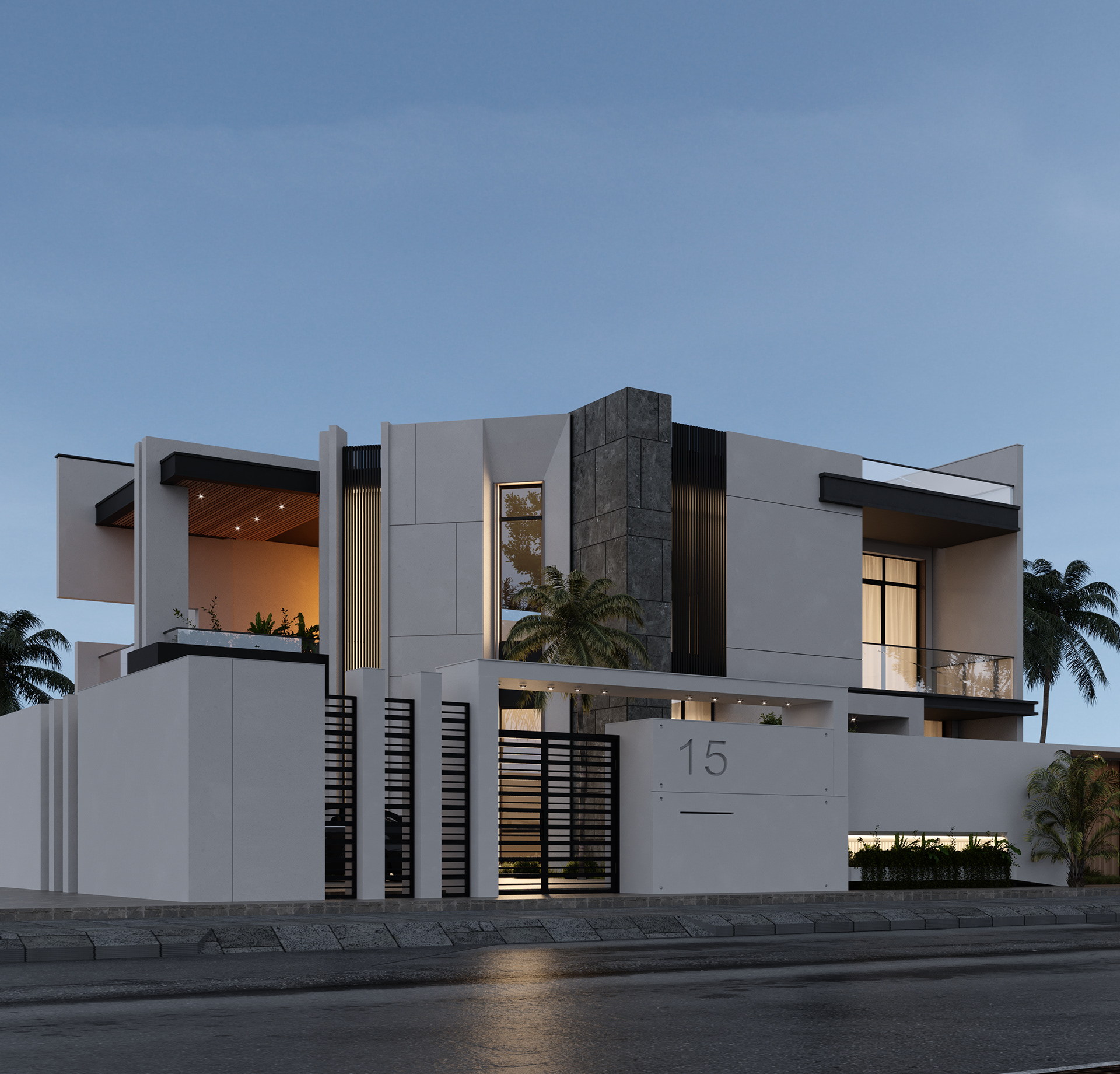 迪拜别墅外观设计丨阿联酋迪拜-8