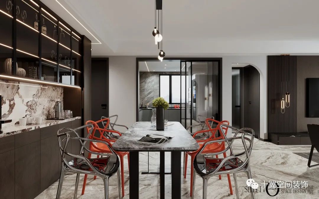 淳厚咖啡香 · 张海威的新中式设计魅力丨十翼空间装饰-34