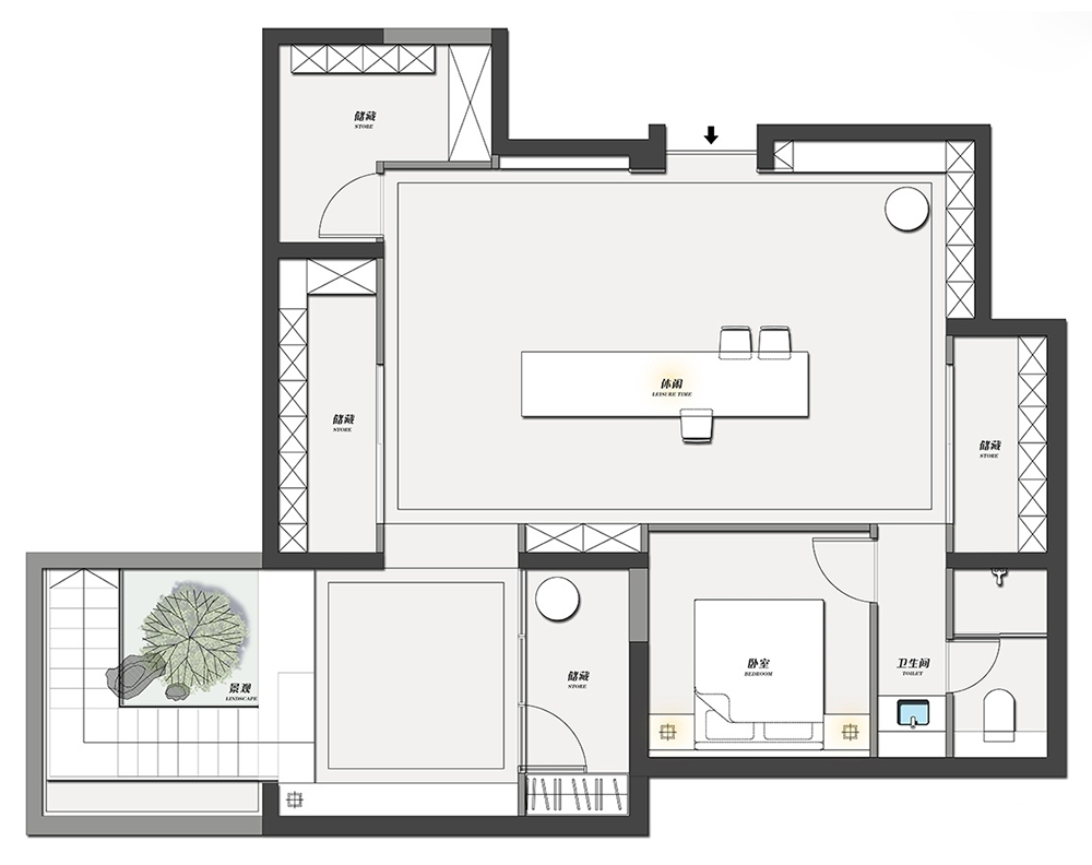 极简私宅丨中国杭州丨意森空间设计-67