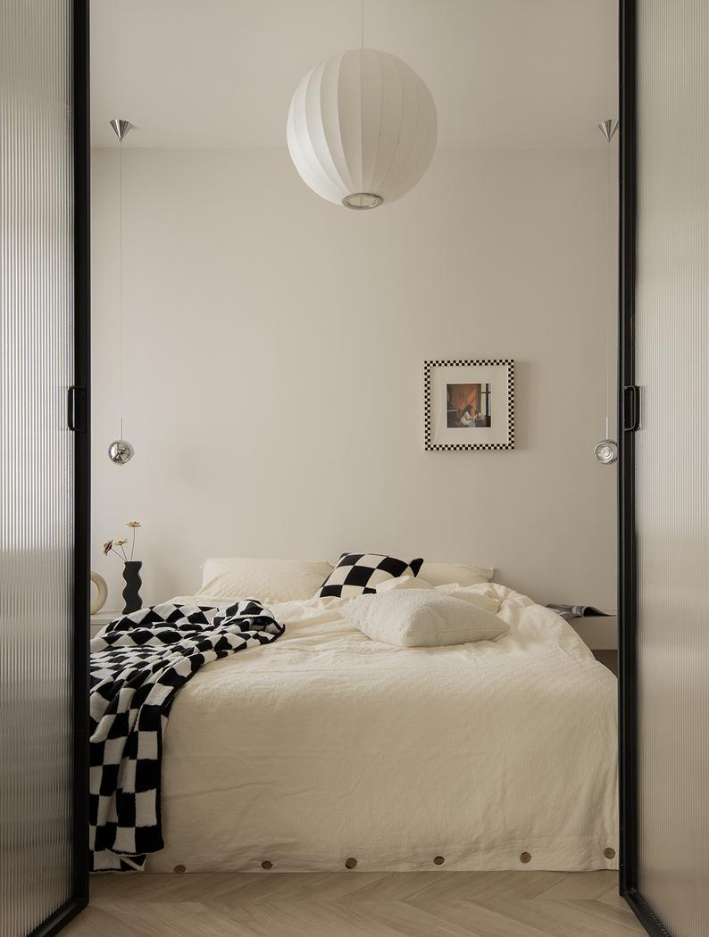 独居女生的奶油色单身公寓-46