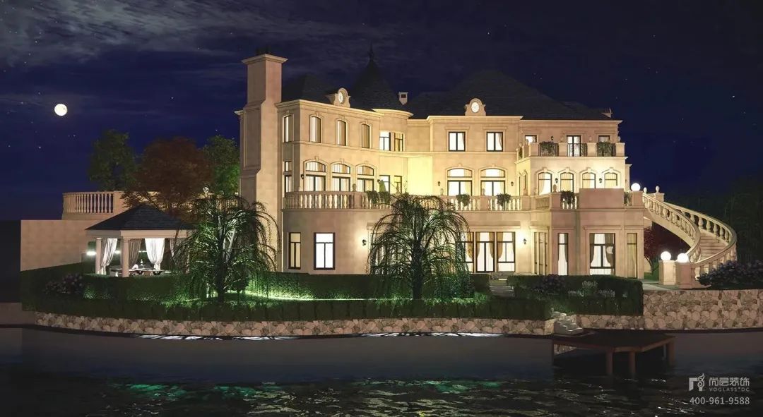 法式浪漫别墅设计丨中国上海丨上海尚层别墅装饰-58