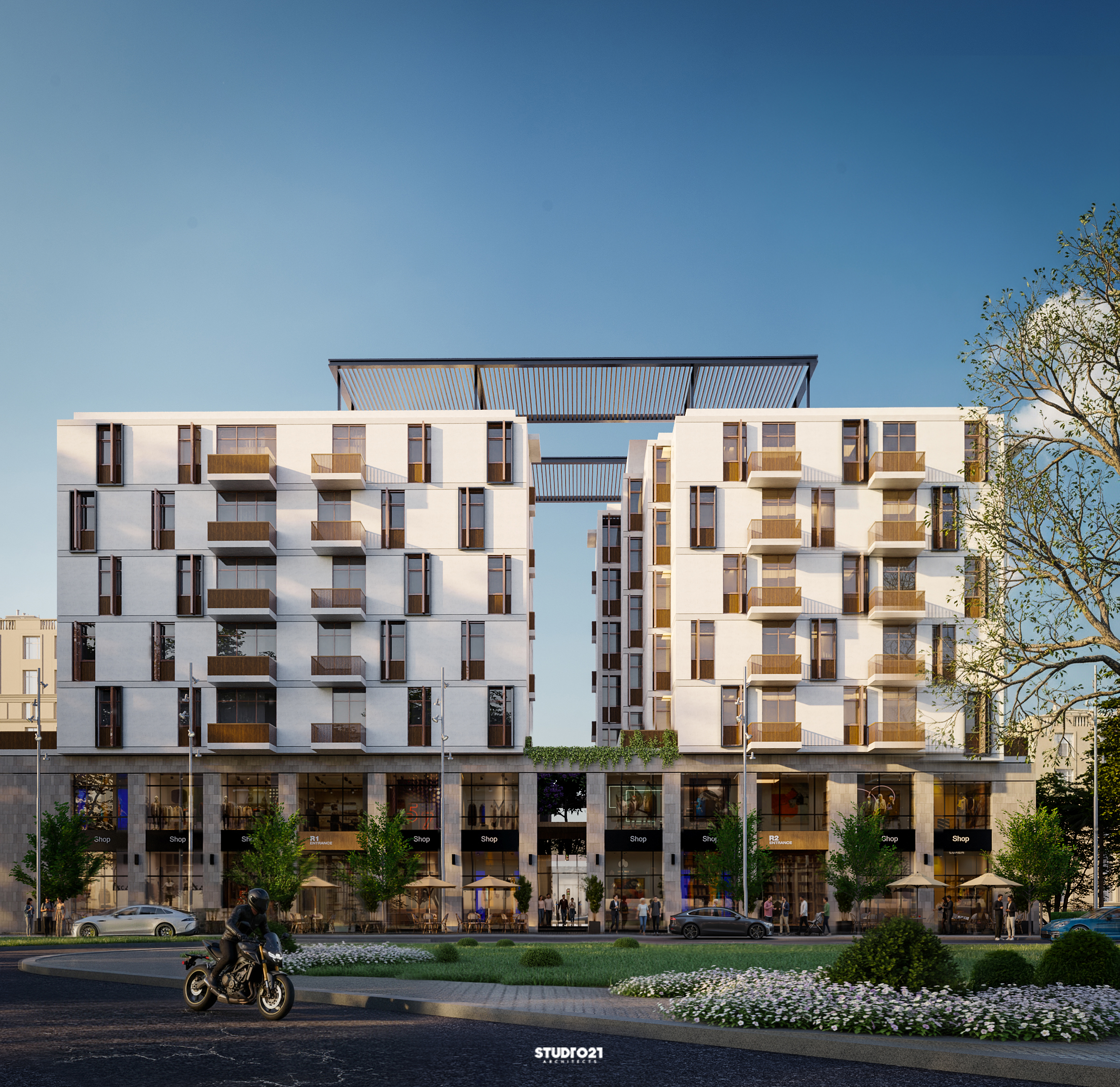 A modern mixed-use residential-4