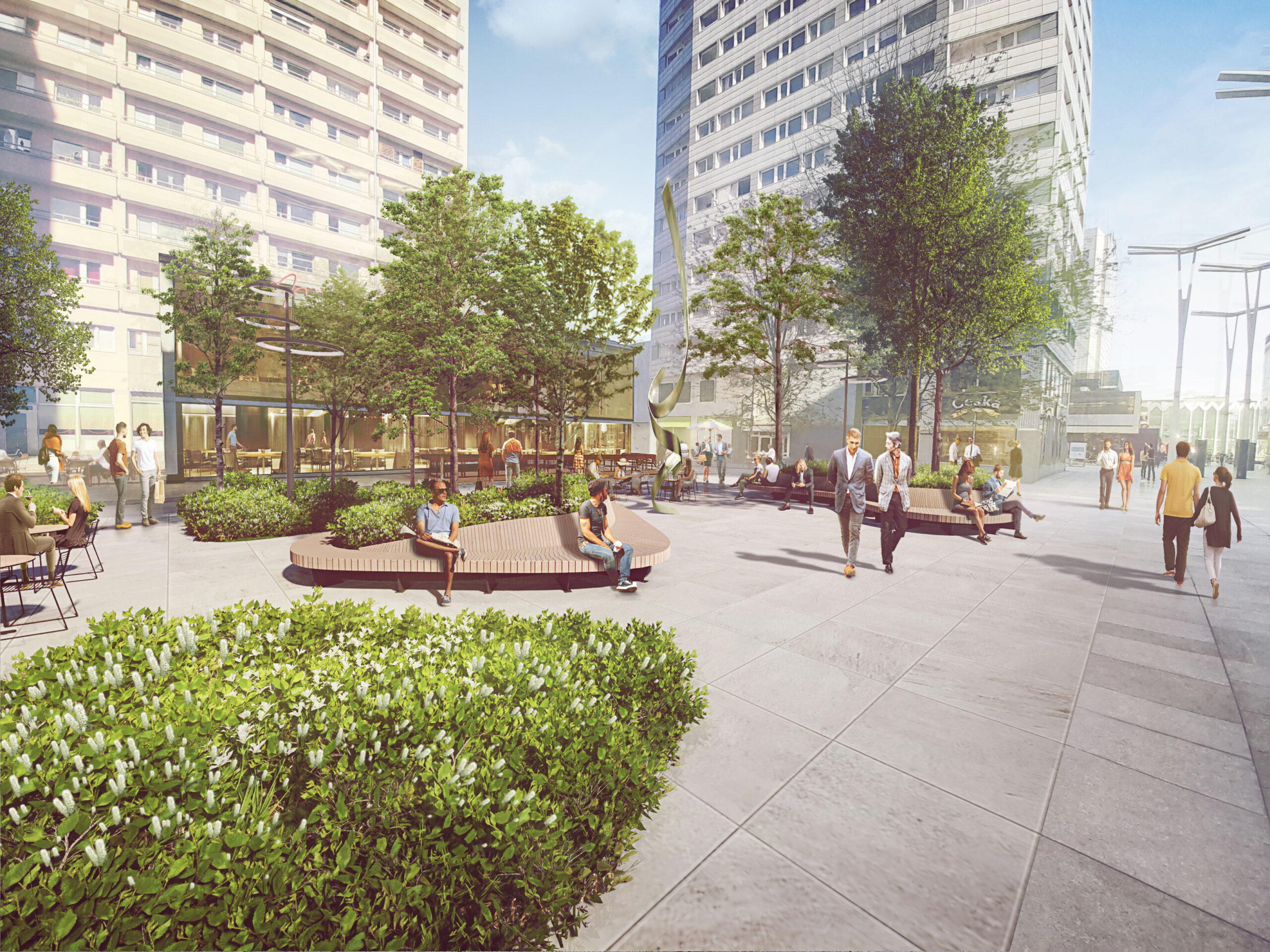 华沙新中心计划之赫米耶尔纳街公共空间开发项目丨波兰华沙-15