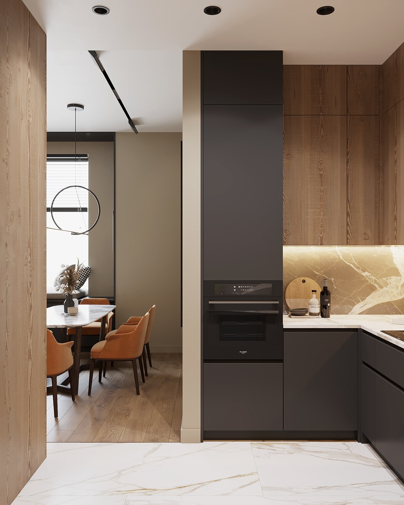 68㎡小空间公寓设计 打造出现代家居新时尚！-7