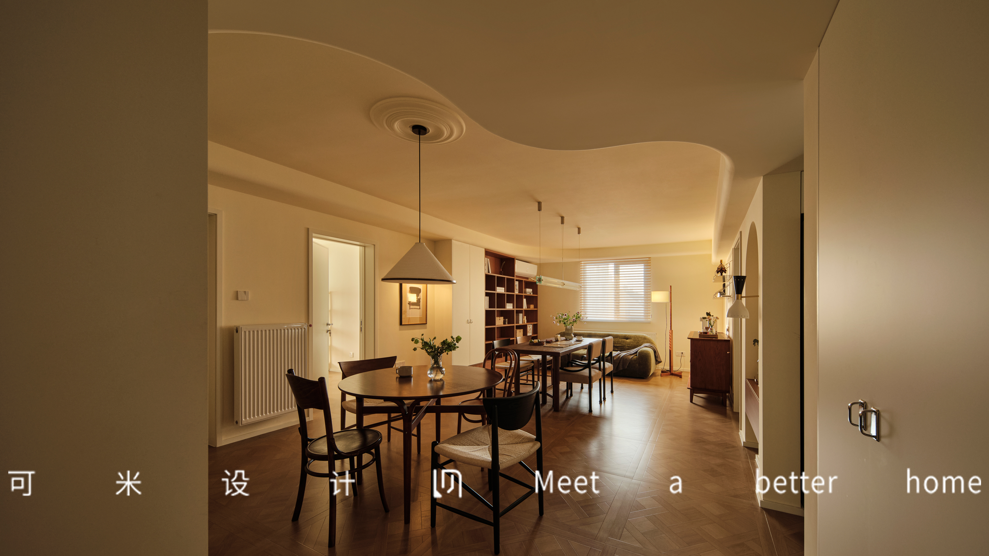 温柔色调中的成长天地，复古与实用共融的慢调空间-5