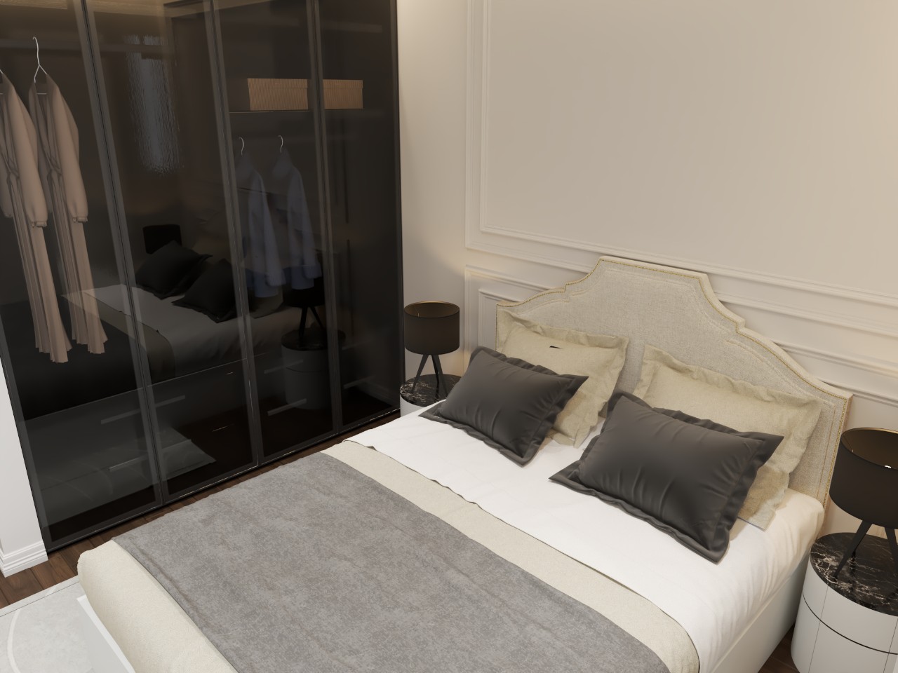 新古典卧室设计-12