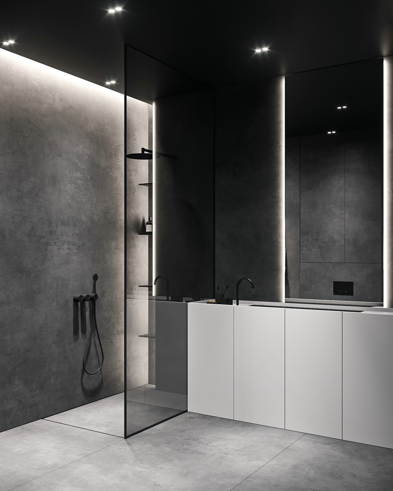 高级黑色系空间设计 无法抵御的气质！-20