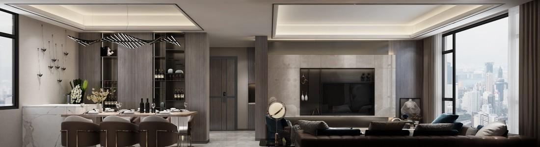 简约轻奢样板间设计-5